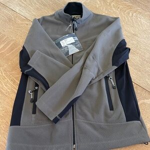 New Womens North End Grey and Black Full Zip Fleece Small NWT